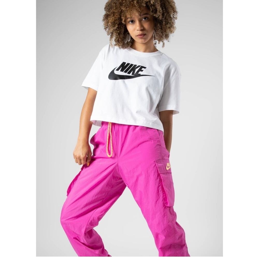 Nike Icon Clash Women's Woven Pants CV9046-601 Fire Pink/Laser Orange Size large